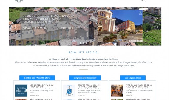 Site officiel de la mairie d'Isola